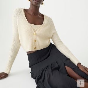 J. Crew Cream Cardigan Sweater
